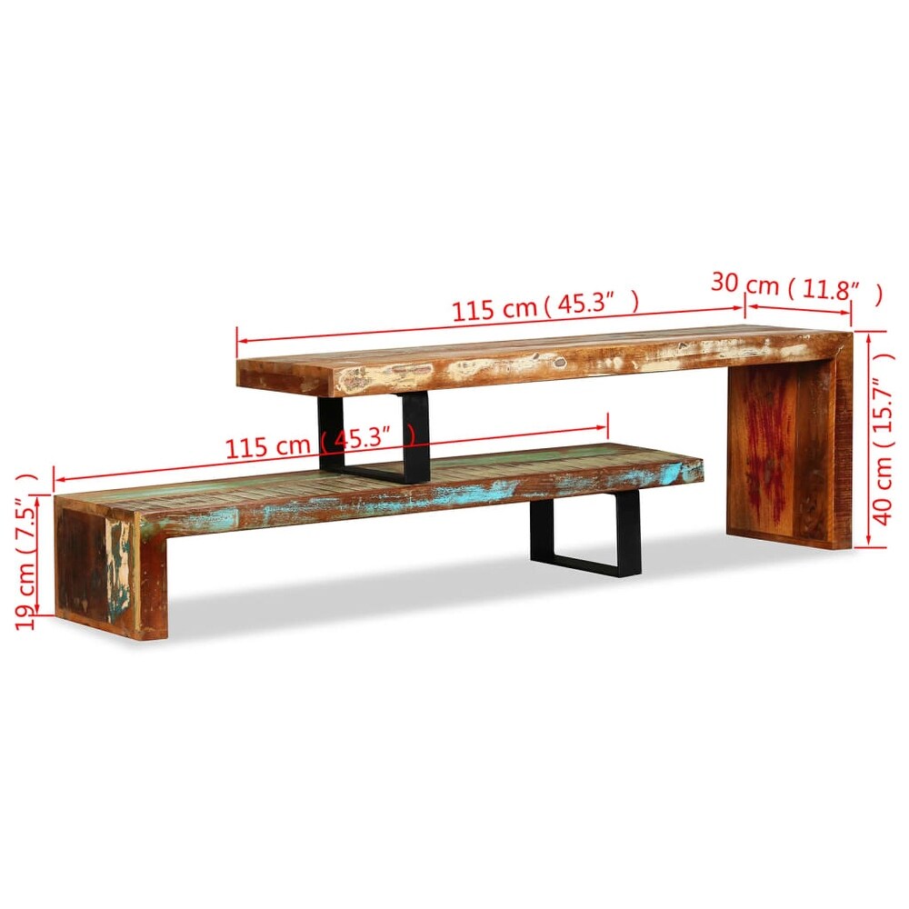 vidaXL TV Stand Solid Reclaimed Wood   45.3\