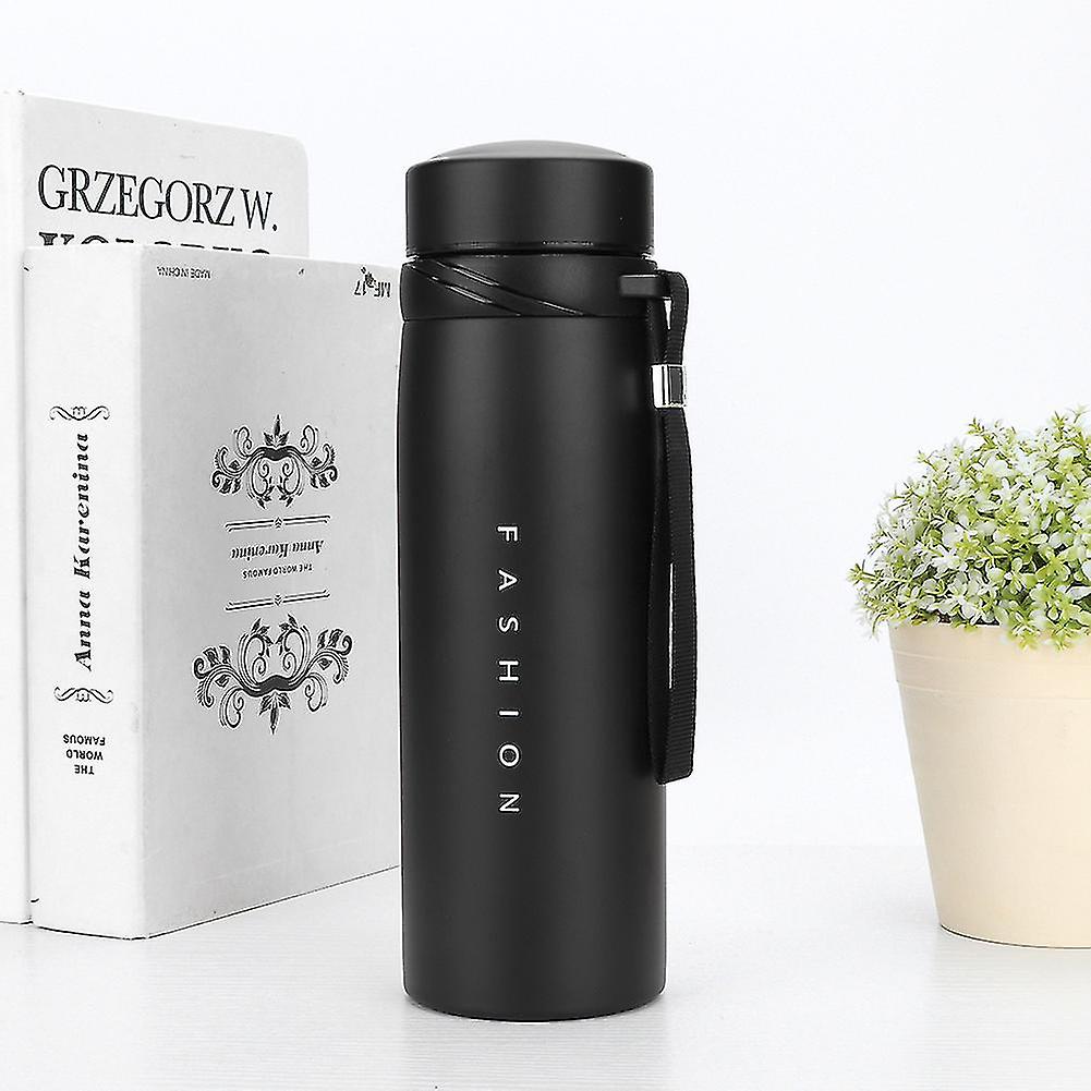 304 Stainless Steel Vacuum Cup Portable Vacuum Flask Thermal Cup Mug Water Bottle 650mlMatte Black