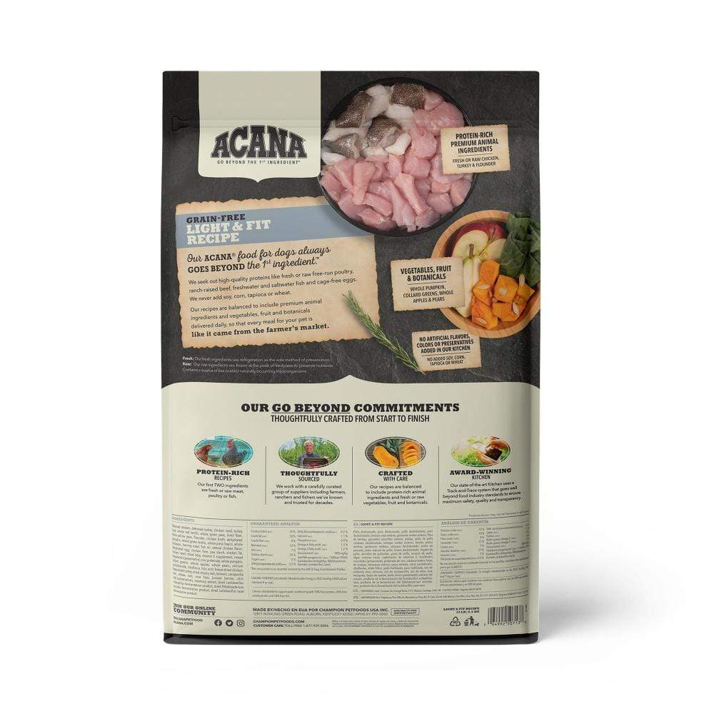 ACANA Light and Fit Formula Grain Free Dry Dog Food