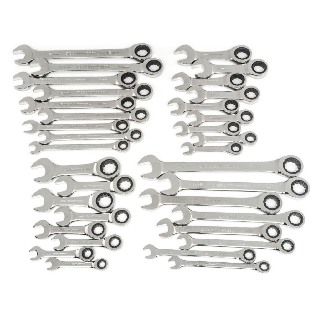 GEARWRENCH SAE/Metric Combination Wrench Set 34pc 85034 from GEARWRENCH