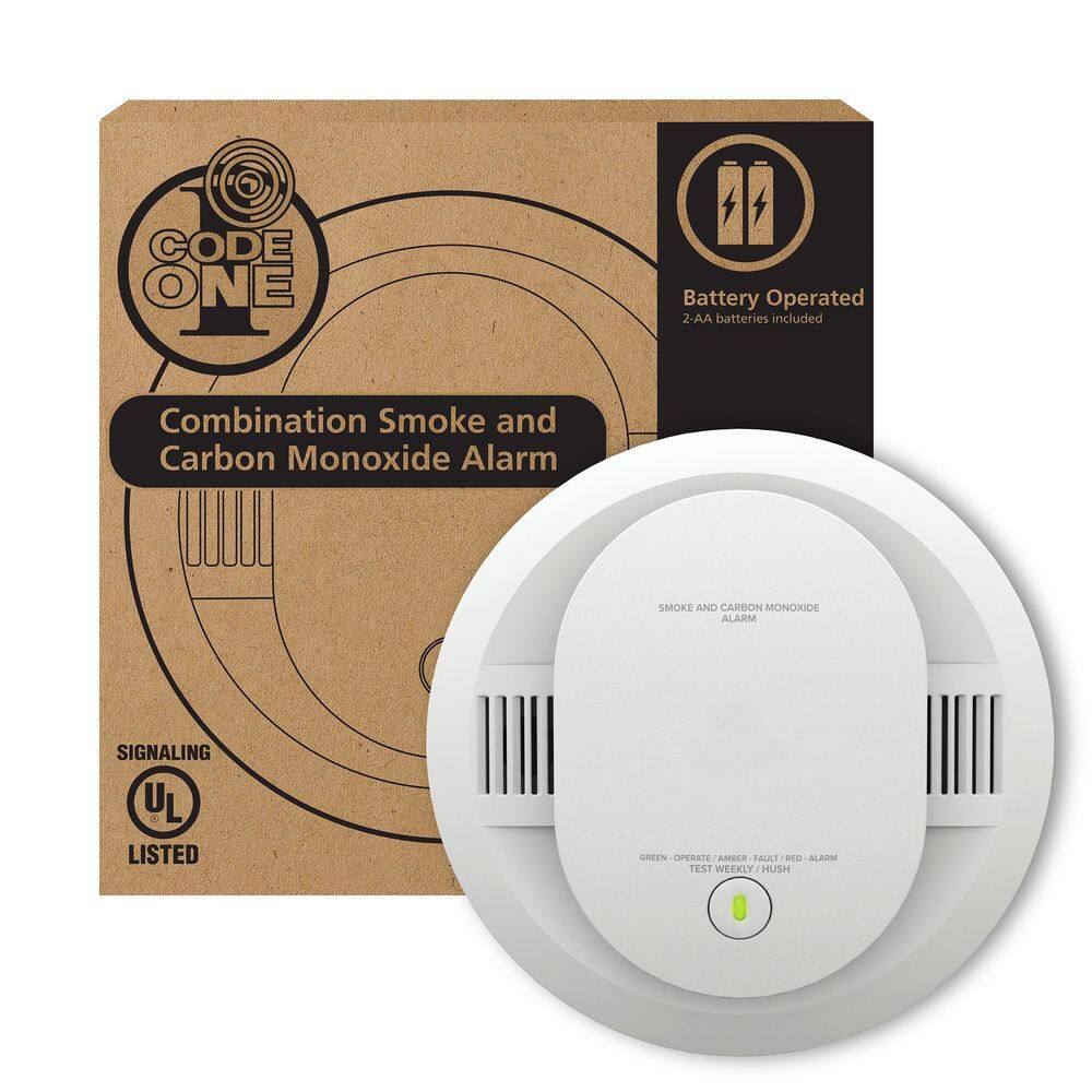 Kidde Code One Smoke  Carbon Monoxide Detector Powered by 2-AA Battery 21032244