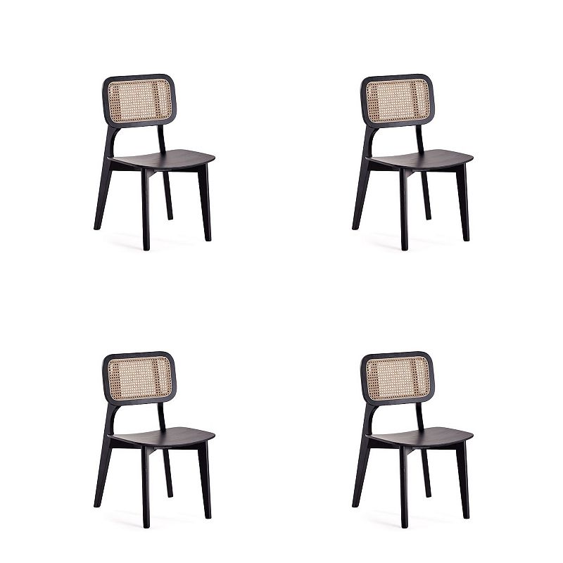 MANHATTAN COMFORT Versailles Square Dining Chair 4-piece Set