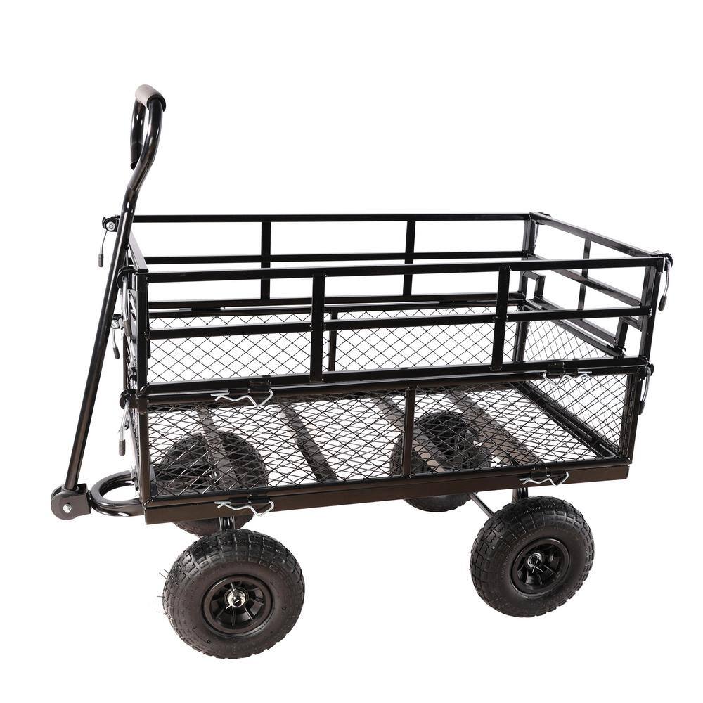 6.36 cu. ft. Steel Wagon Garden Cart for Yard Garden Shipping JX-W22784159