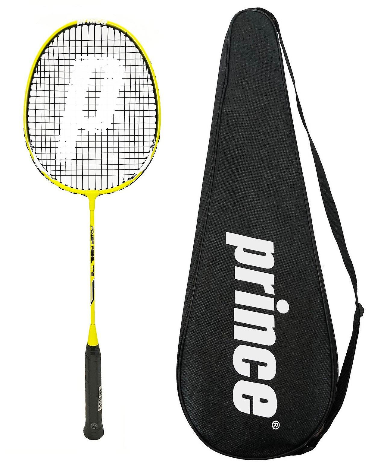 Prince power rebel ti 75 badminton racket + cover