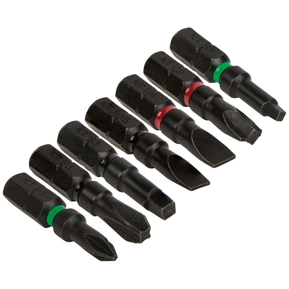 Impact Power Bits， Assorted 7-PK