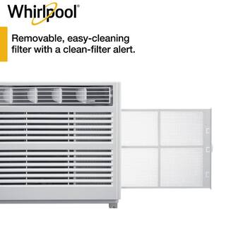 Whirlpool Energy Star 5000 BTU 115-Volt Window-Mounted Air Conditioner w Mechanical Controls Dehumidifier150 sq.ft. WHAW050BW