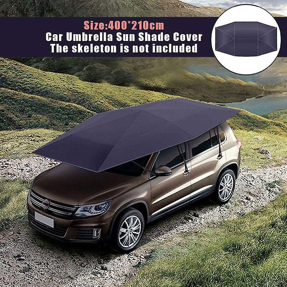 Miman Car Umbrella Sunshade Cover Tent Oxford Cloth 4 * 2.1m Navy Universal