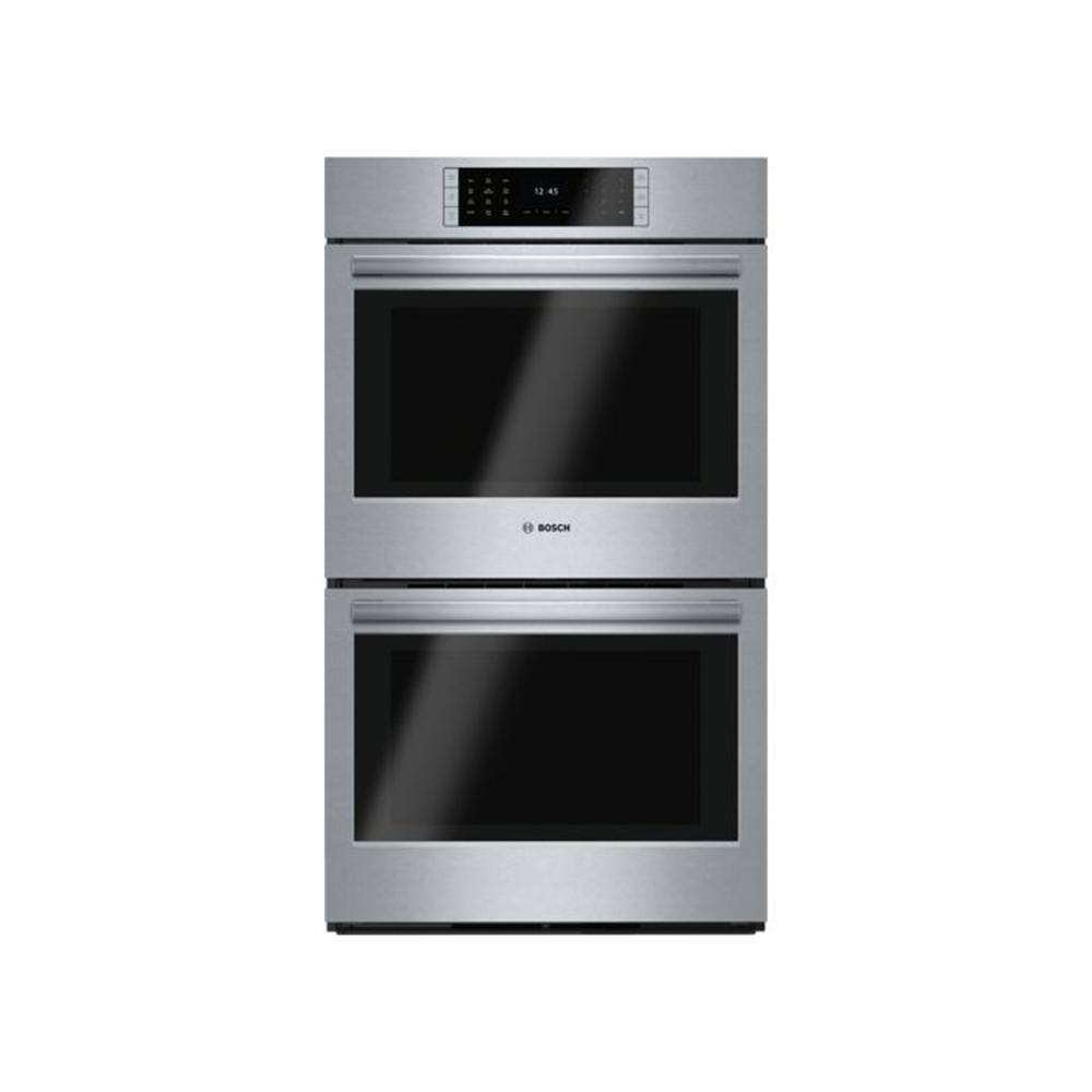 Bosch Benchmark Benchmark Series 30 in. Built-In Double Electric Convection Wall Oven with Fast Preheat Self-Clean in Stainless Steel HBLP651UC