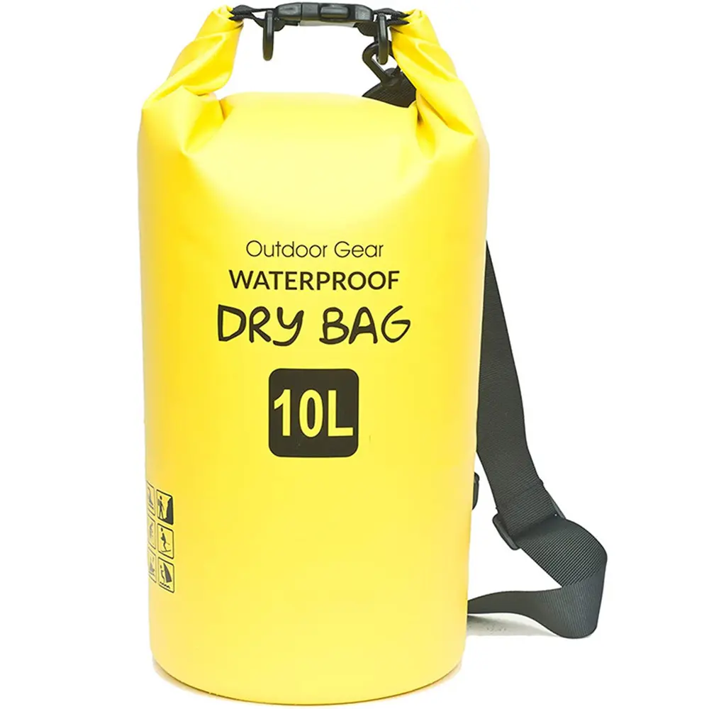 Wholesale 2L   30L 500D PVC Roll Top Waterproof Dry Bag Outdoor Sports Climbing Surfing Travel Bags