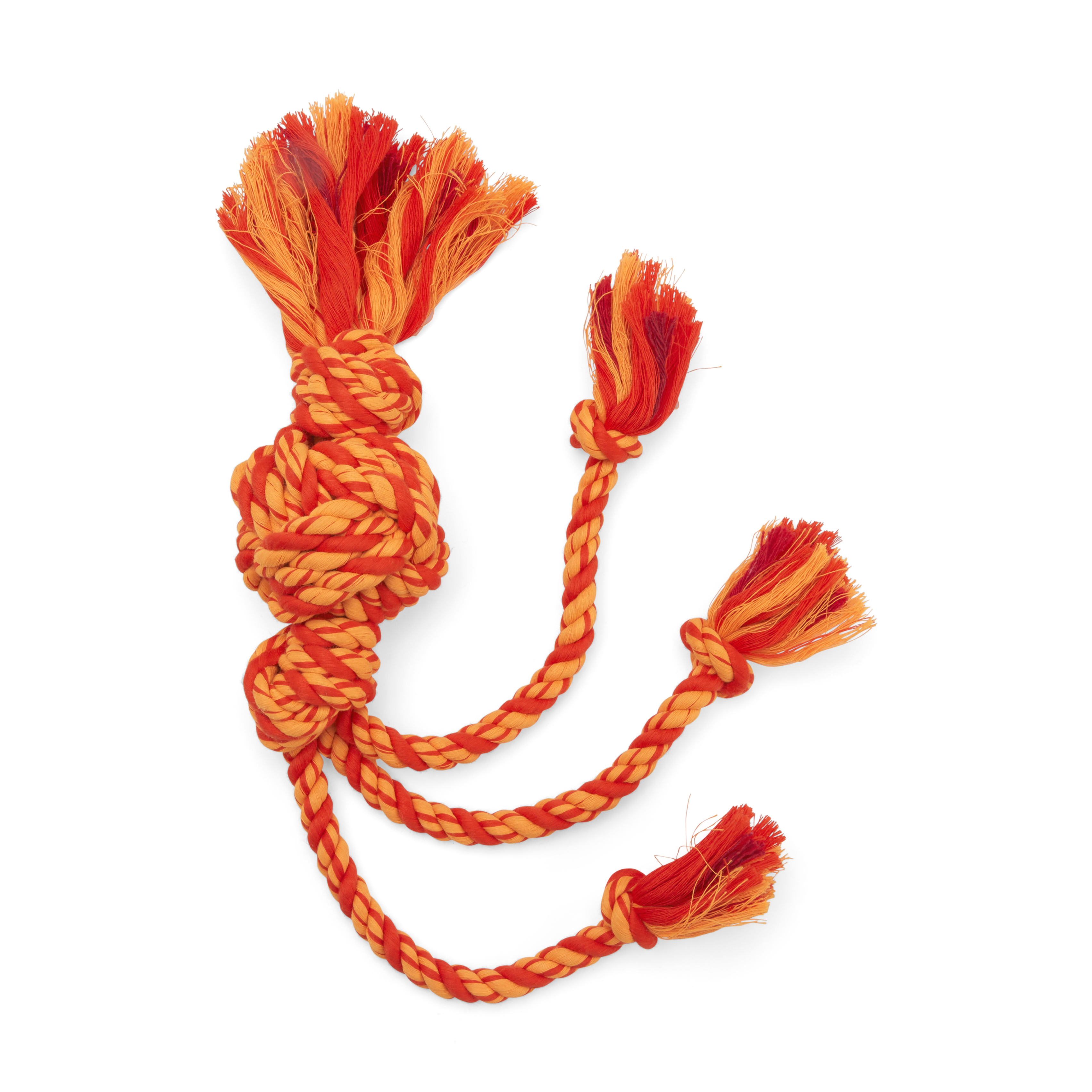 Leaps  Bounds Red  Multicolor Rope Dog Toy， X-Large