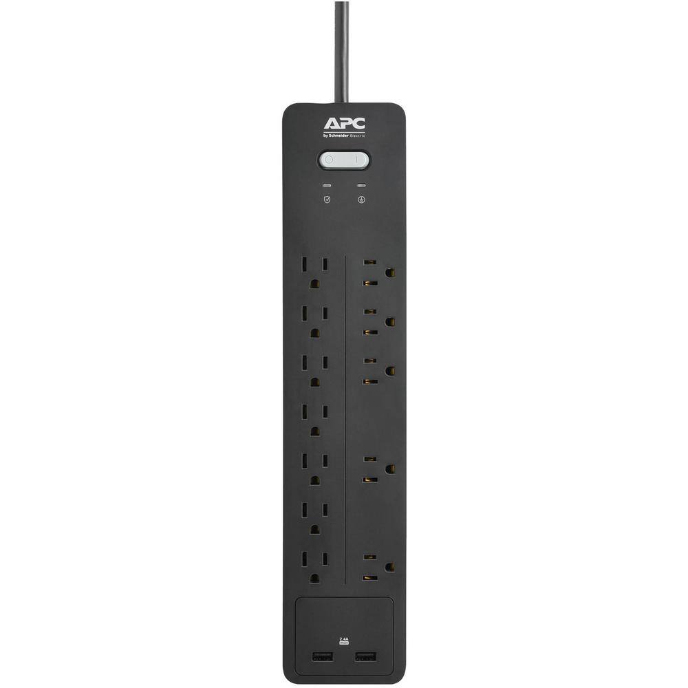 APC HomeOffice Series 6 ft. 12-Outlet Surge Protector PH12U2