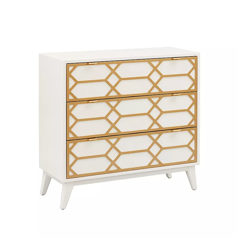 Madison Park Gabrielle 3-Drawer Storage Dresser