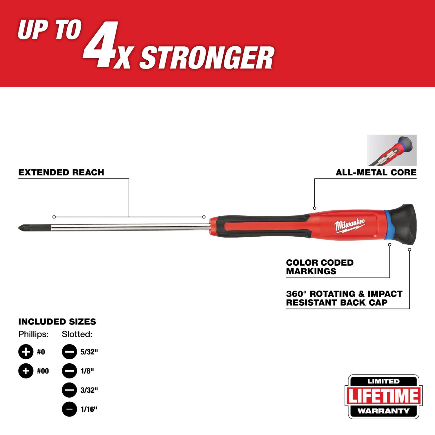 MW Assorted Multi-Blade Precision Screwdriver Set 6.0 in.