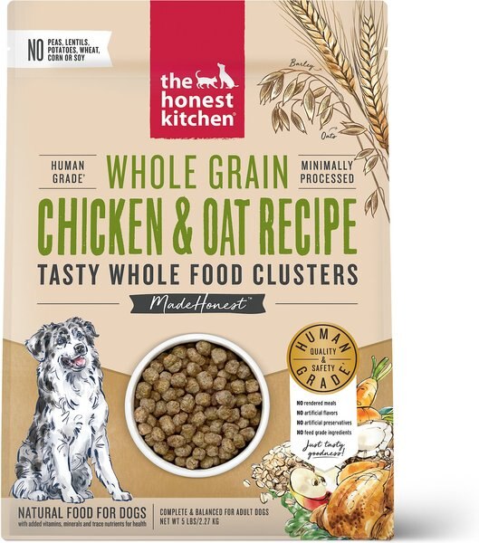 The Honest Kitchen Food Clusters Whole Grain Chicken and Oat Recipe Dog Food