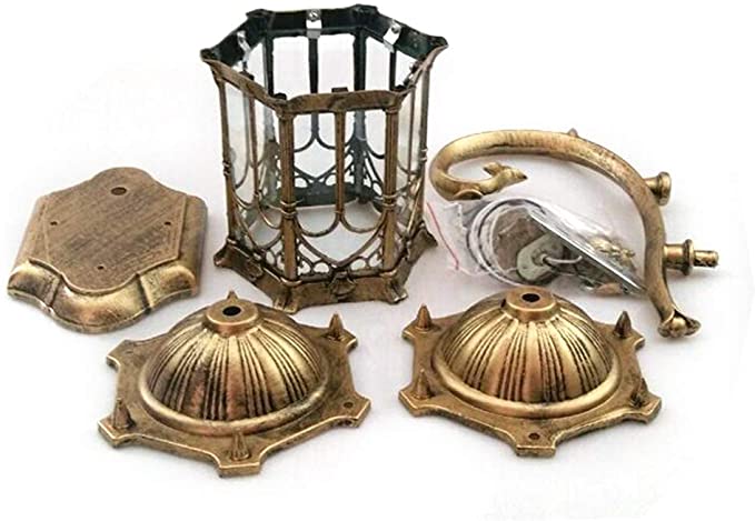 Antique Wall Light Fixture Retro Shade Lantern Sconce Porch Lamp Outdoor IP65