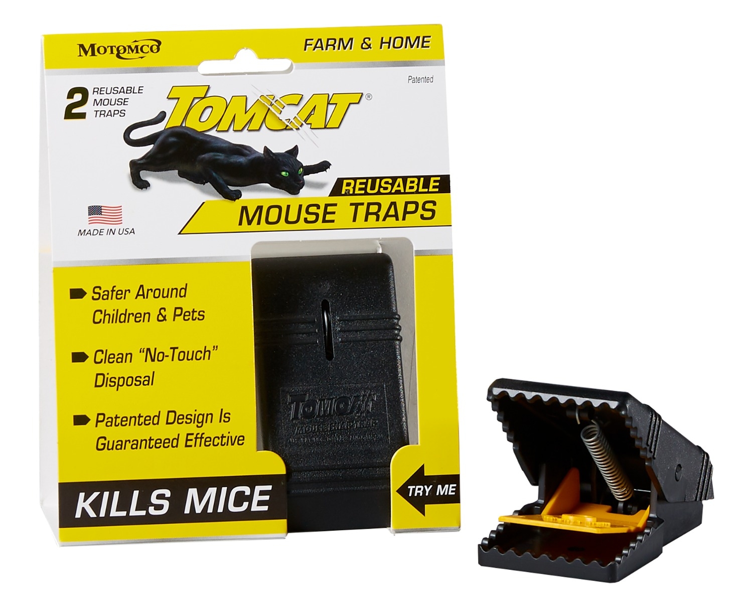 Tomcat 2 Pack Mouse Snap Trap 33500