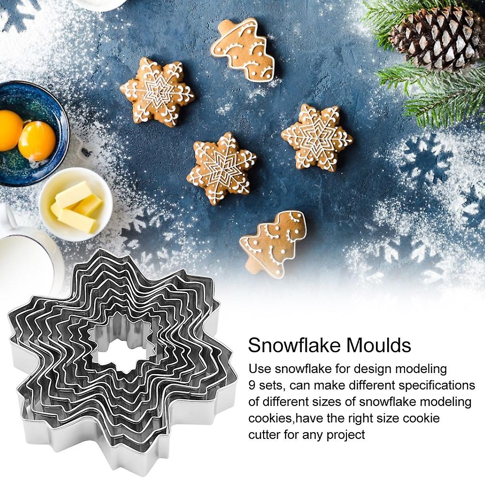 Snowflake Shaped Stainless Steel Mold Cookie Cutter Great For Christmas And Winter Holiday