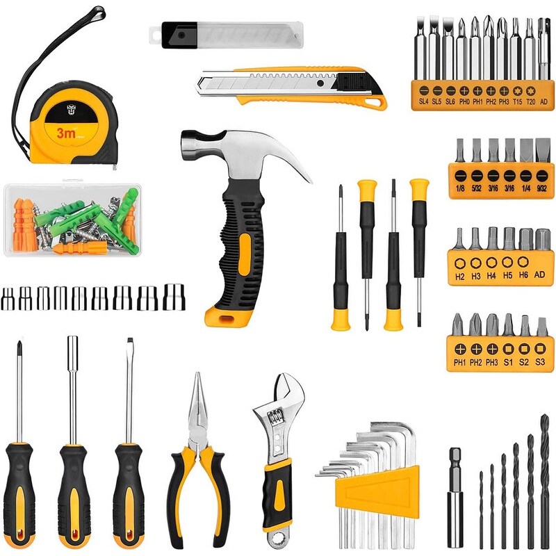 126 Piece Power Tool Combo Kits with 8V Cordless Drill