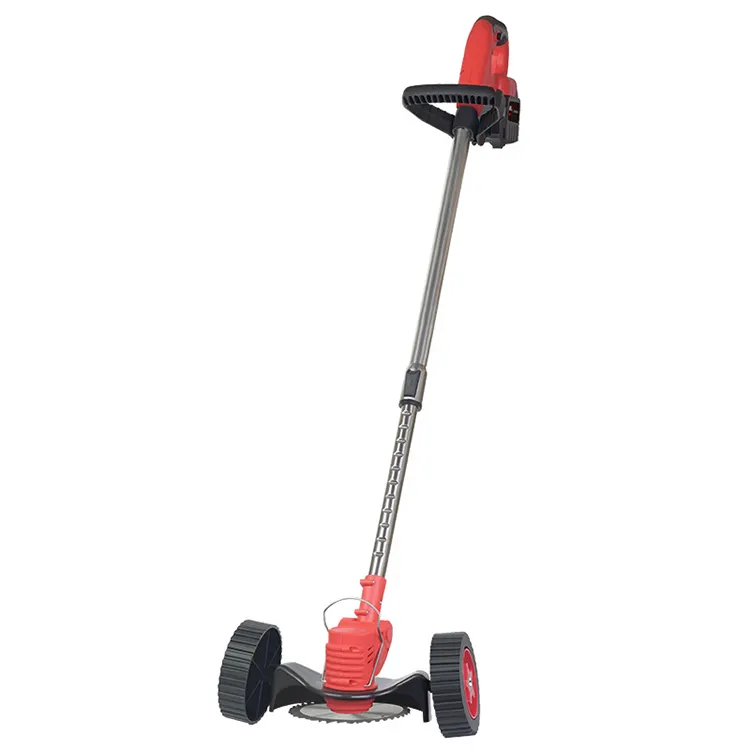 Home Portable High Power Rechargeable Lithium Battery Cordless Electric Grass Trimmer Garden Pruning Tools Lawn Mower