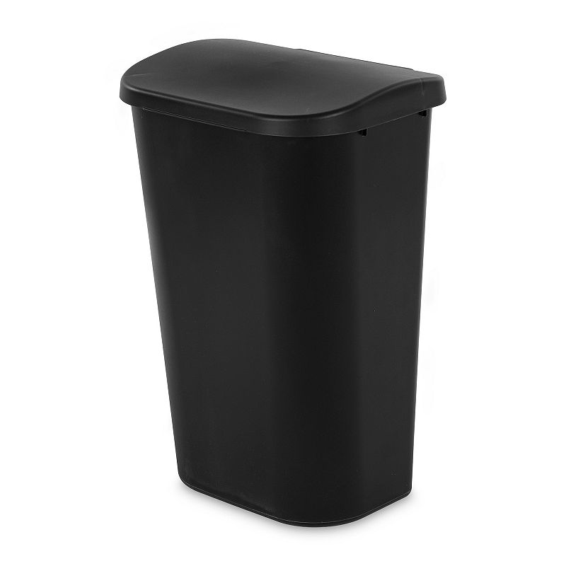 Sterilite 11.3 Gal Lift Top Lid Kitchen Trash Can Wastebaskets， Black (24 Pack)