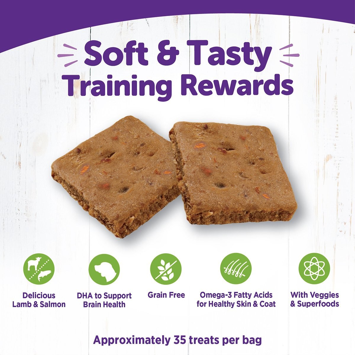 Wellness The Rewarding Life Lamb and Salmon Soft and Chewy Dog Treats