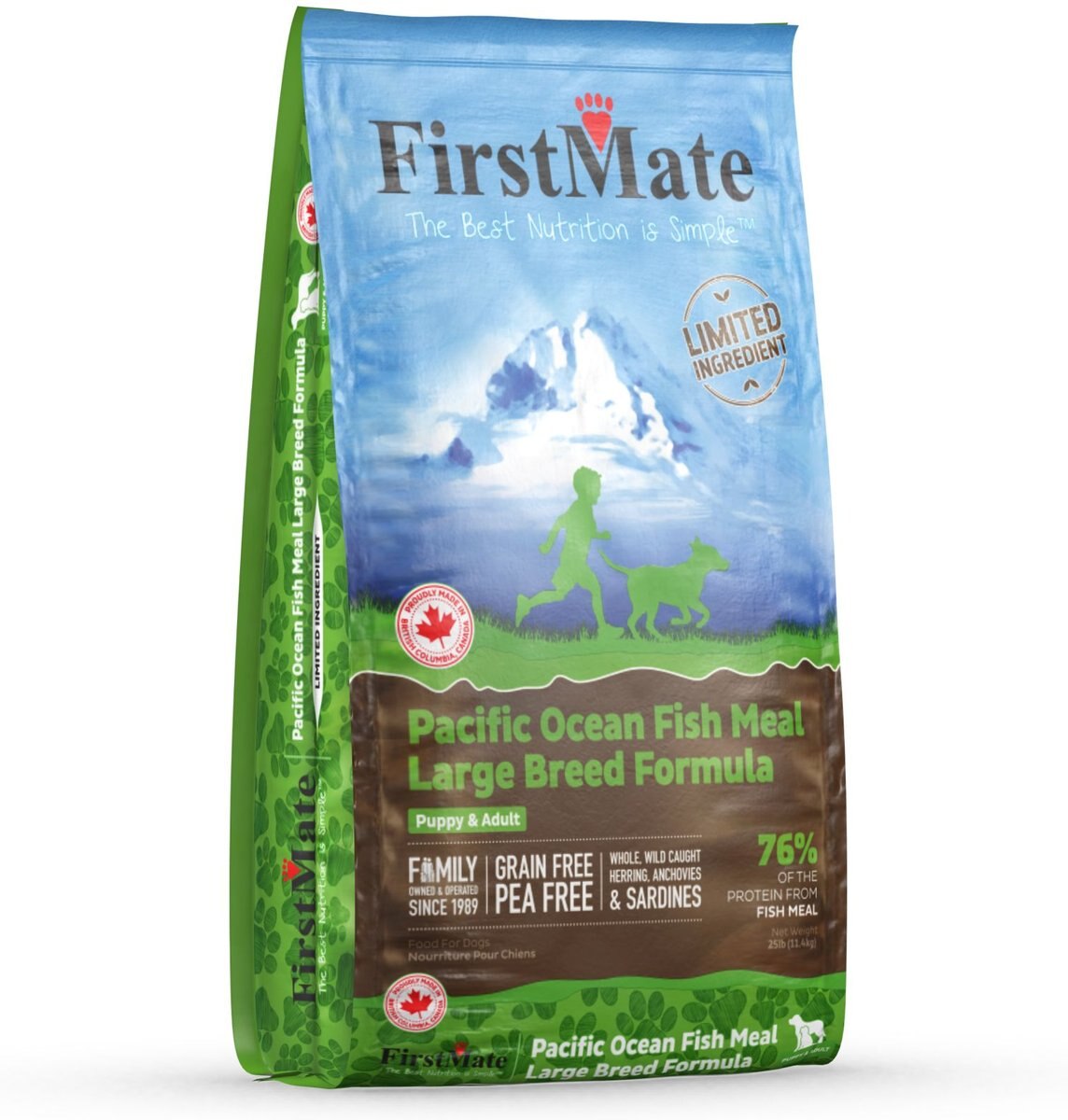 Firstmate Large Breed Limited Ingredient Diet Grain-Free Pacific Ocean Fish Meal Formula Dry Dog Food