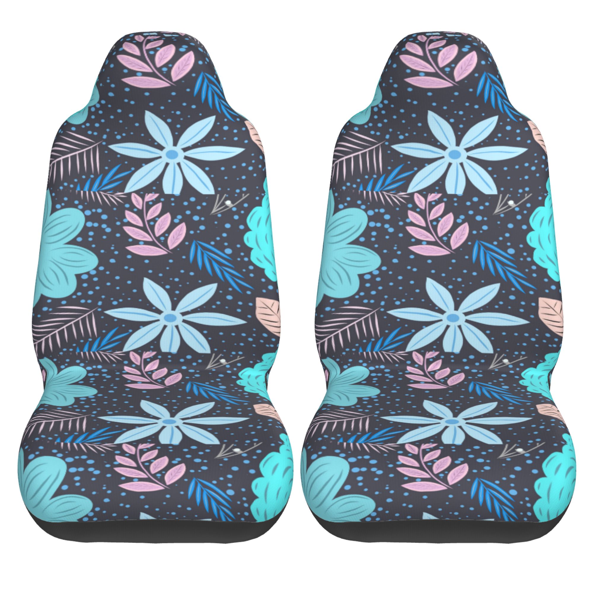 ZICANCN Car Seat Cover Flowers Texture Design Car Front Seat Covers Protectors ， Automotive Seat Covers for Cars Trucks Suv