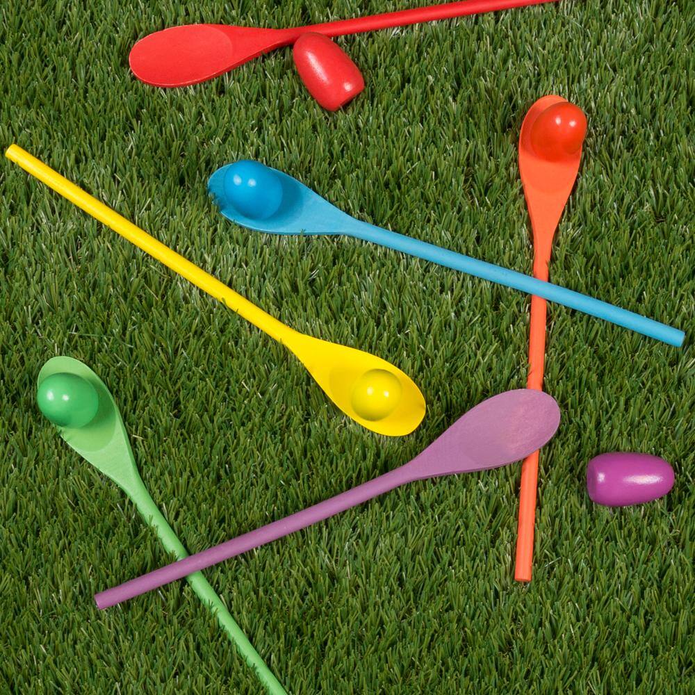 Hey! Play! Wooden Egg and Spoon Race Game M350029