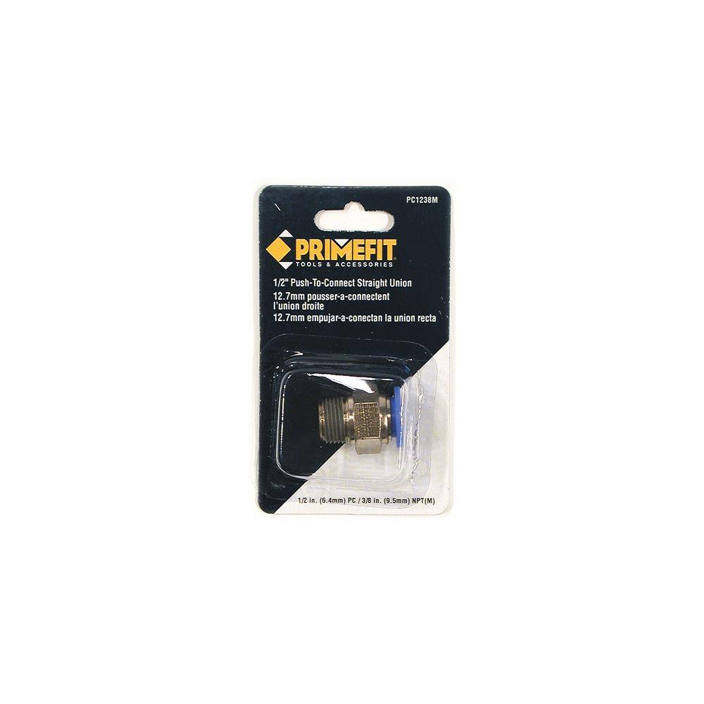 Primefit 12 in. x 12 in. Air Push to Connect 38 in. Male NPT Union Fitting PC1238M