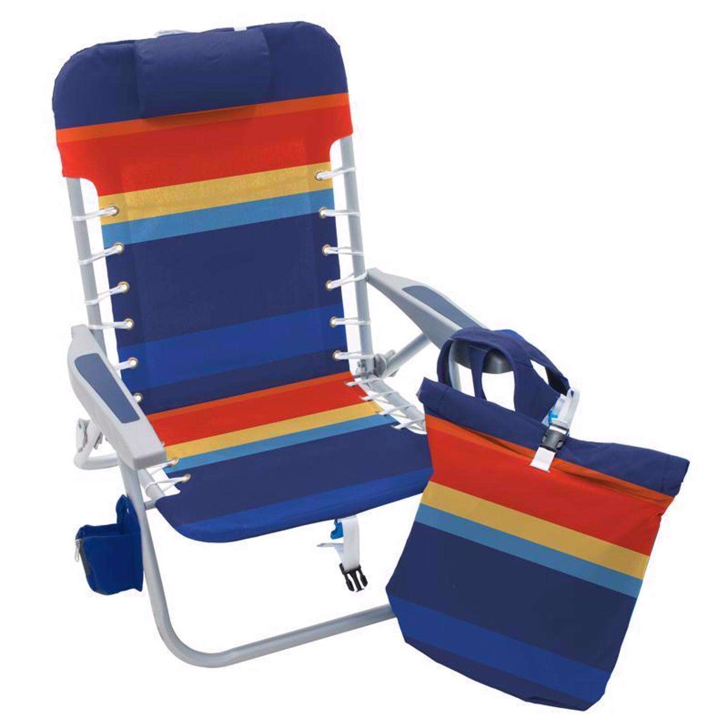 Rio Brands 4-Position Assorted Beach Folding Chair