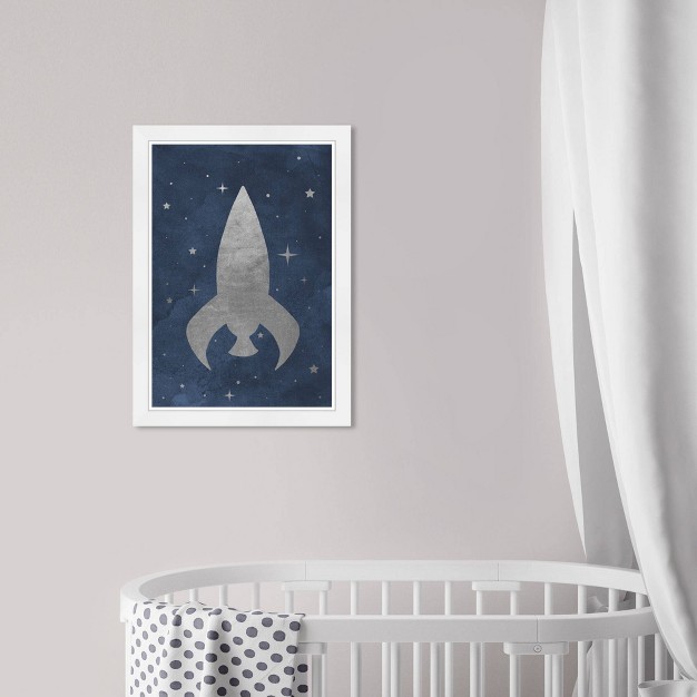 X 21 quot Little Rocket Ship Astronomy And Space Framed Art Print Wynwood Studio