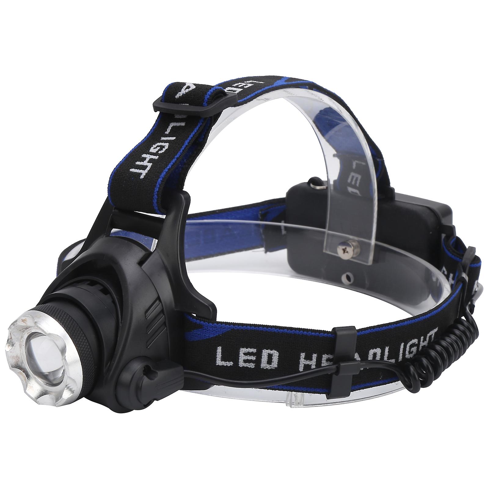 Camping Rechargeable Led Hunting Headlamp Waterproof Adjustable Headlight Purple Light