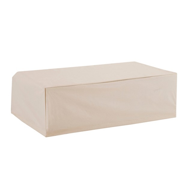 Outdoor Rectangular Table Furniture Cover Cream Crosley