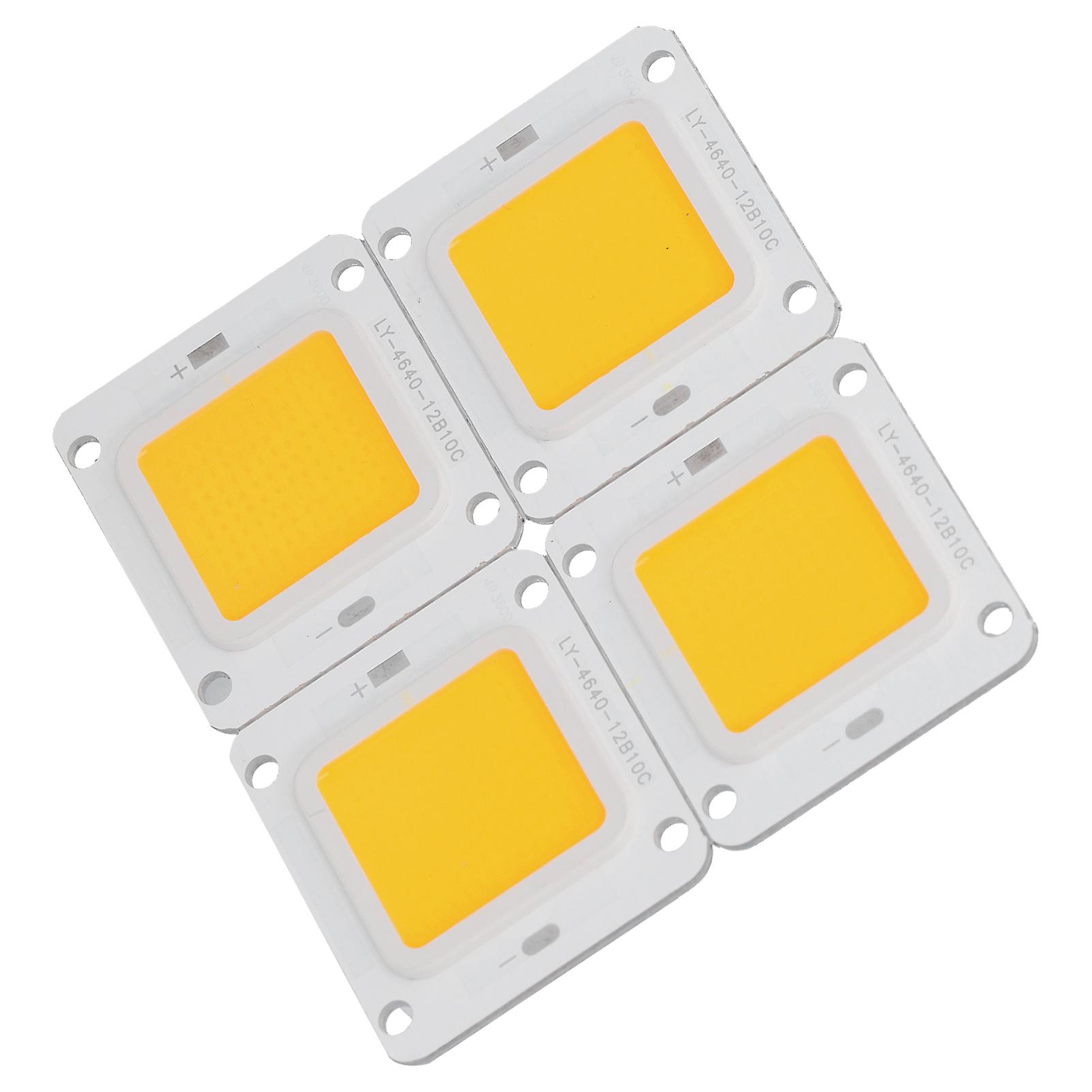 4Pcs COB Chip 3200K 60W 30‑34V LED Light Source for DIY Spot Light Downlight Ceiling Lamp Warm White