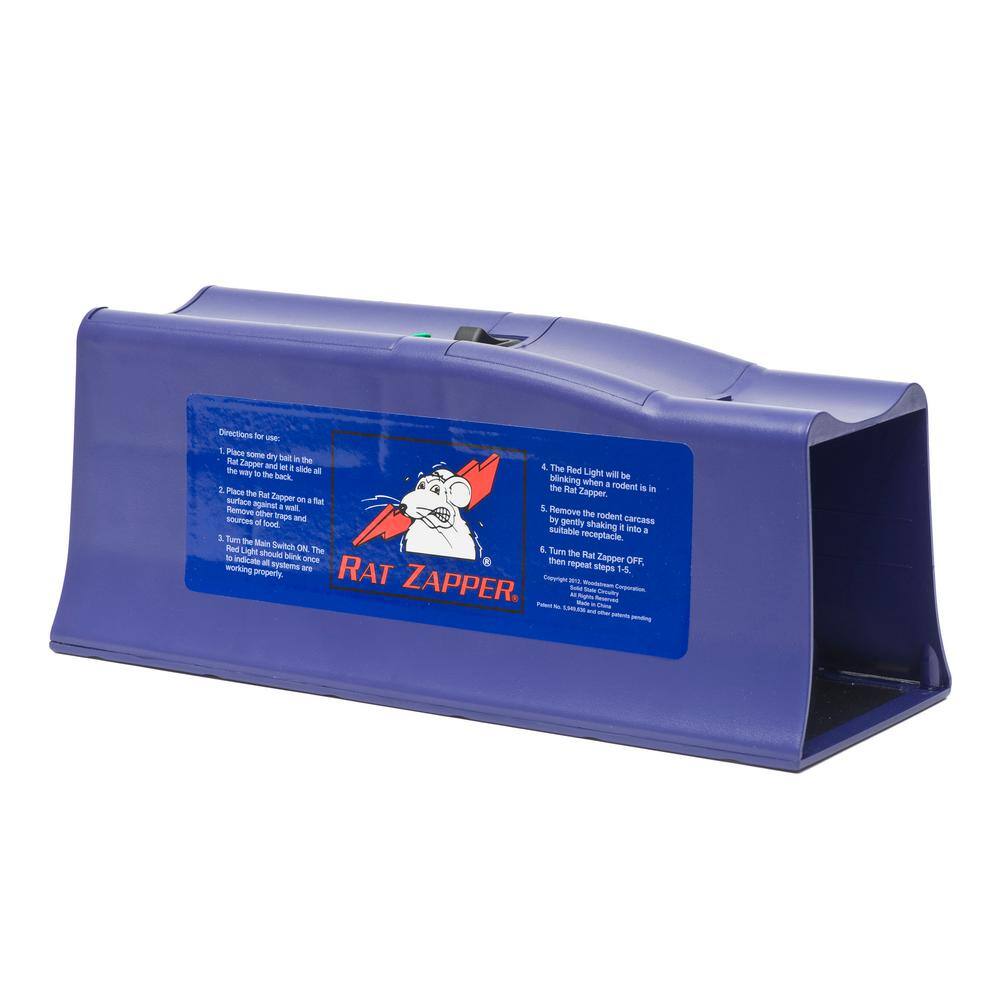 Rat Zapper Humane Battery-Powered Indoor Classic Electronic Rat Trap RZC001-4