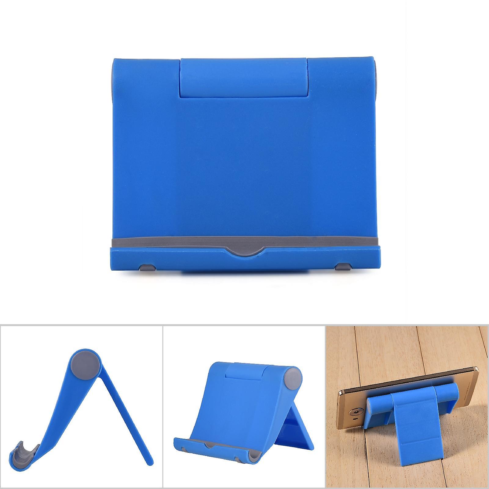 Universal Portable Desk Stand Holder Mobile Phone Support Bracket 270 Degrees Rotation Blue