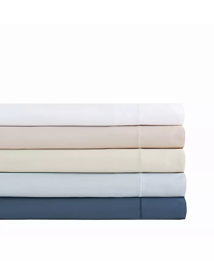 Charisma Classic Solid 310 Thread Count 100% Cotton 3-Pc. Sheet Set， Twin