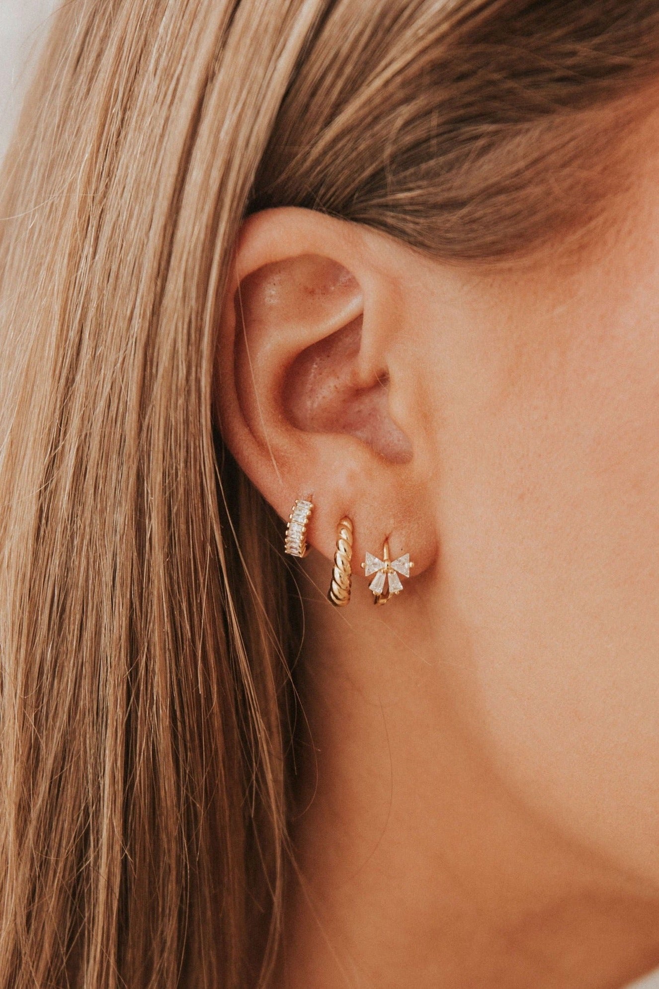 Ivy Diamond Hoops