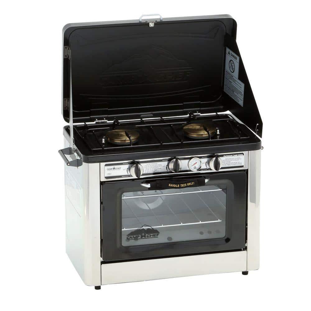 Camp Chef Outdoor Double Burner Propane Gas Range and Stove