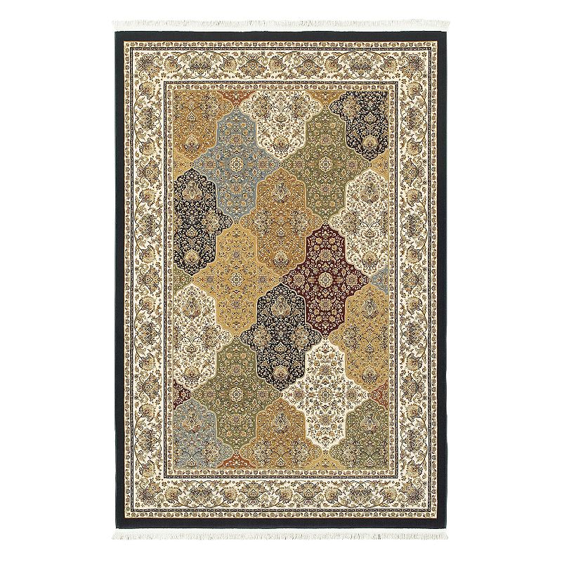 StyleHaven Mackenzie Vidame Framed Floral Rug