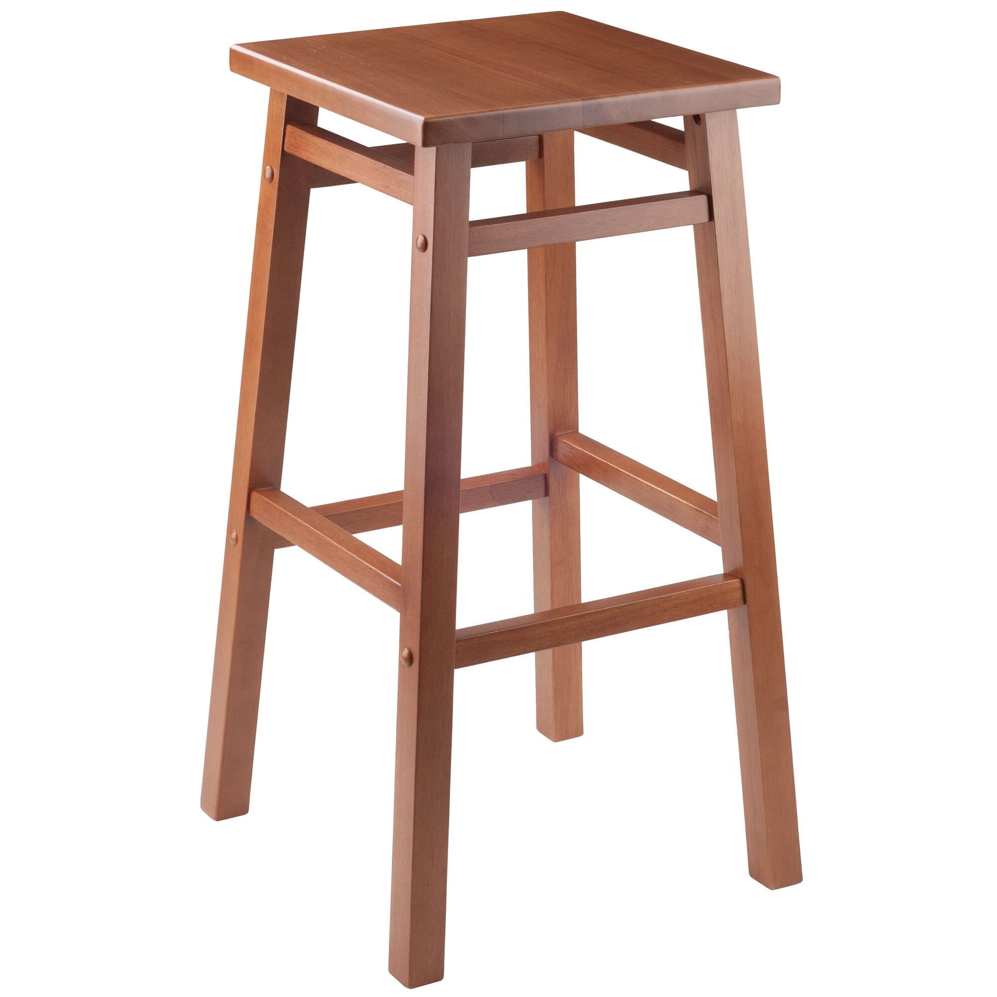 Carter Square Seat Bar Stool - 15.43 x 15.43 x 29.02 inches