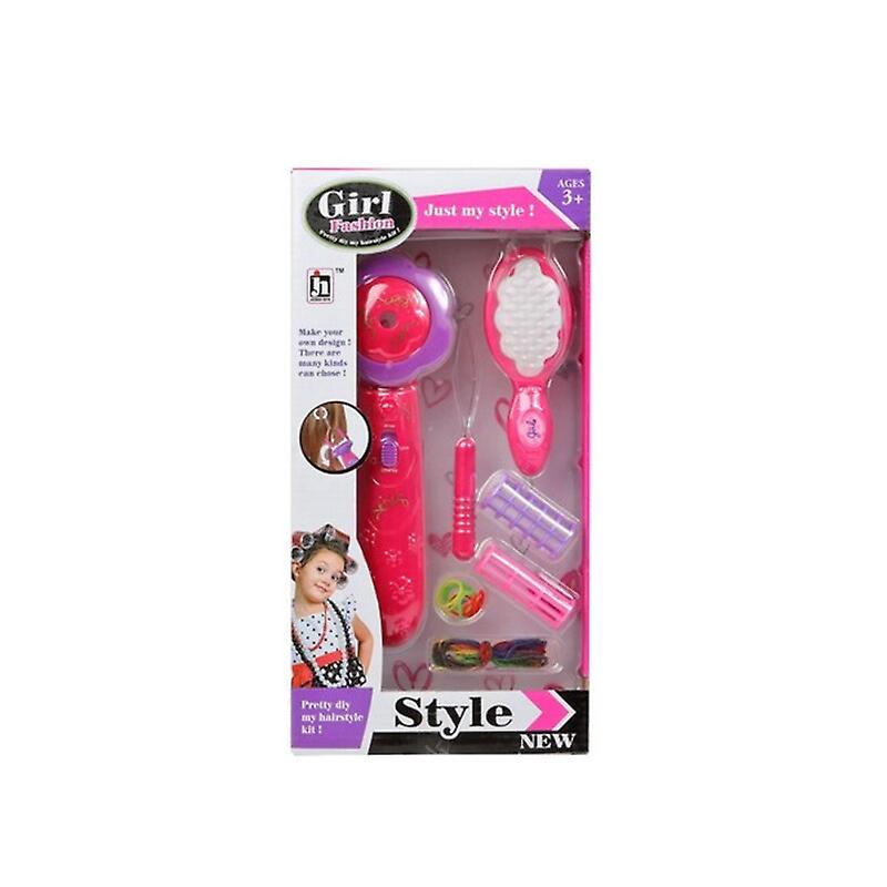 Child's Hairedressing Set Girl Style S1123690 Pink