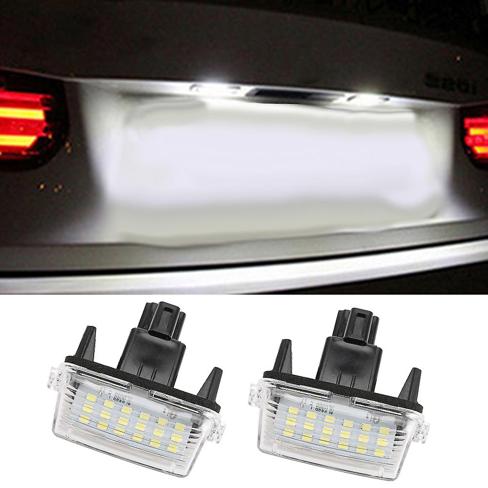 1 Pair Led Number License Plate Light Lamp Fit For Toyota Corolla 2014