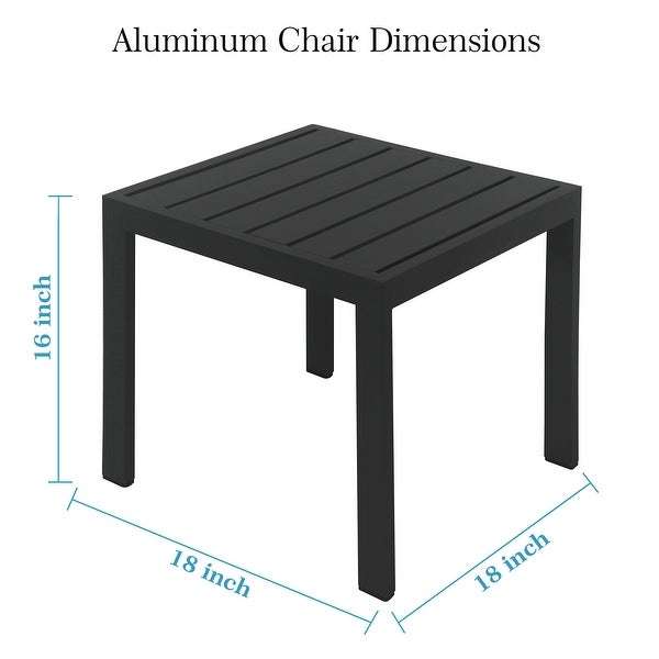 3 Piece Aluminum Bistro Set Patio Outdoor Furniture - Overstock - 37927431