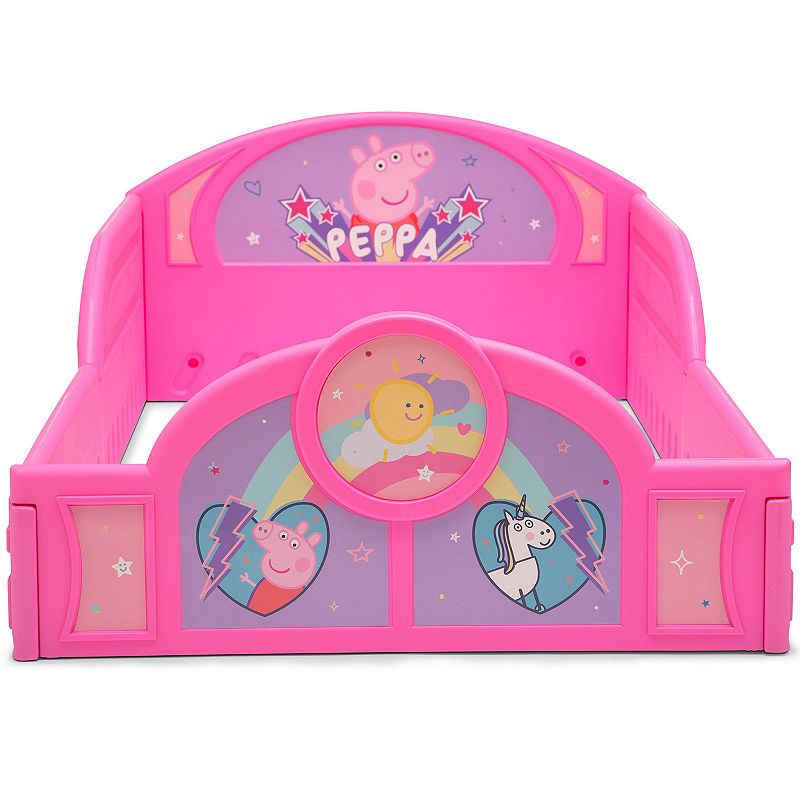 Delta Children Peppa Pig Plastic Sleep and Play Toddler Bed