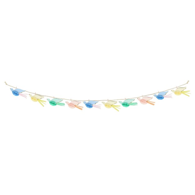 Meri Meri Honeycomb Bird Garland 10 x27 With Excess Cord Pack Of 1