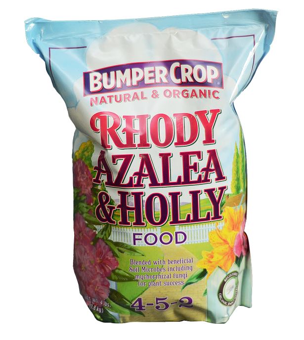 Bumper Crop Natural and Organic Rhody， Azalea and Holly Food 4-5-2， 12lb Bag