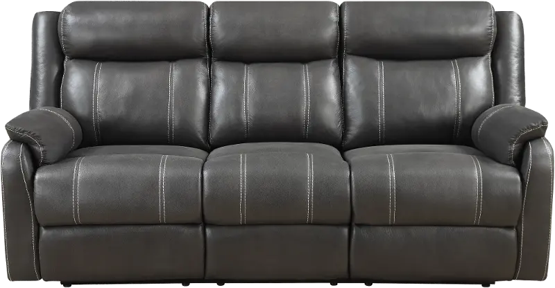 Domino Gray Dual Reclining Sofa