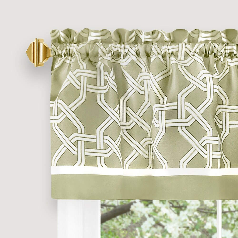 Arlington Curtain Tier and Valance Set   58x24/58x13