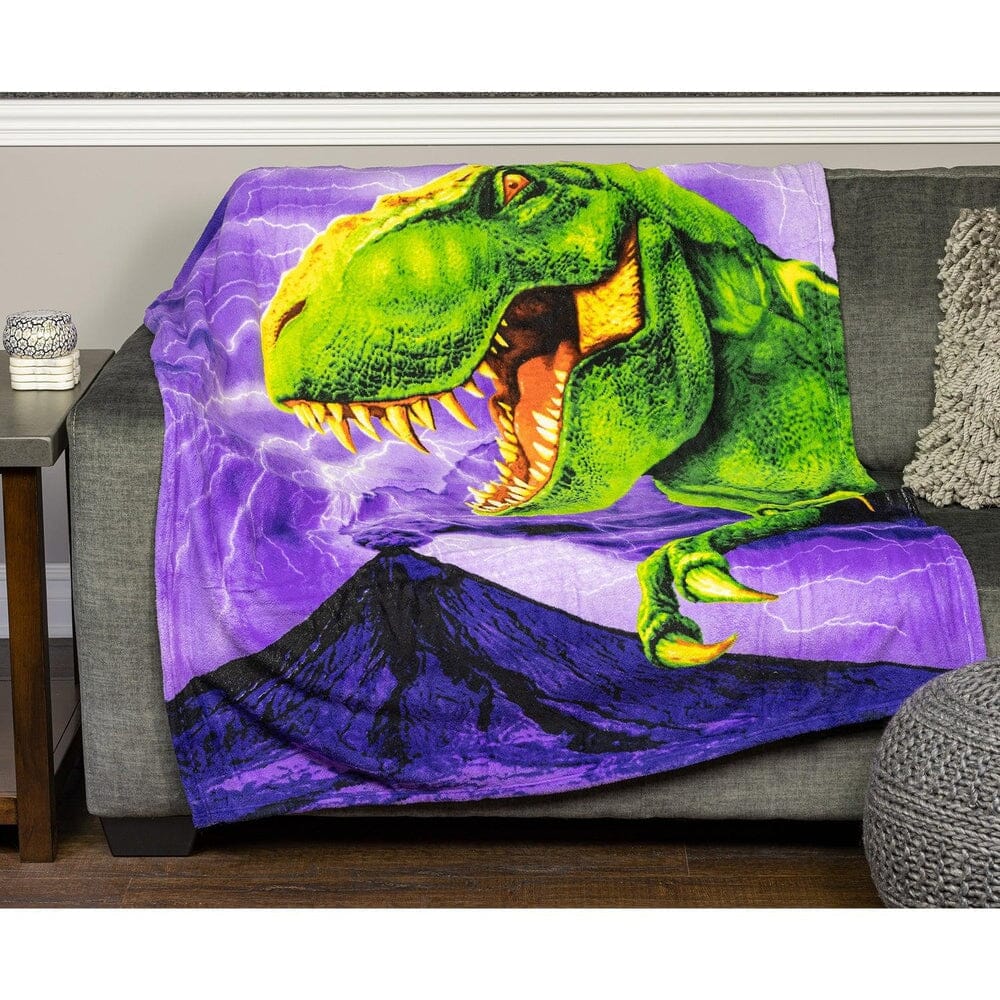 T-Rex Super Soft Plush Fleece Throw Blanket